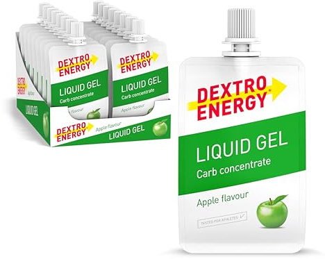 Dextro Energy Liquid Gel Apple - 18x60ml (18er Pack) | High Carb Energy Gel zur schnellen Kohlenhydrate Versorgung - fruchtiger Geschmack