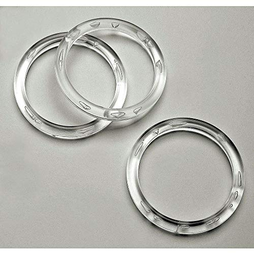 NAHANCO CIR3100 Acrylic Scarf Rings, Large, Clear (Pack of 100)