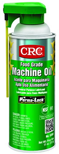 CRC 03081 General Purpose Food Grade Machine Oil Spray, (Net Weight: 11 oz.) 16oz Aerosol,Clear