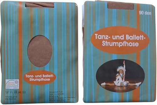 2 Tanzstrumpfhosen Cheerleader Garde Tanzmariechen 90den Strumpfhose mit Glanz make up