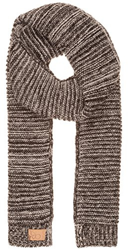 berydale zweifarbiger Strickschal mit Bündchen, Damen, Braun/Beige, Einheitsgröße