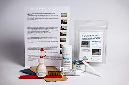 Kit di riparazione urti, scheggiature, graffi in vasche e piatti doccia,-uso domestico, bianco