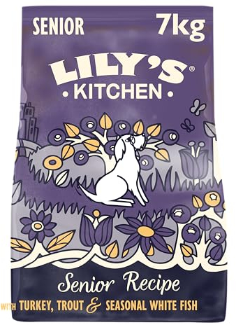 Lily’s Kitchen Made with natural Ingredients Senior Dry Dog Food Turkey & Trout Complete Nutrition 7kg Bag