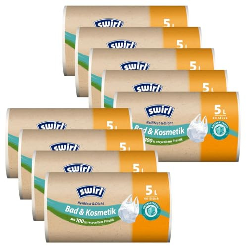 9x Swirl Tragegriff M??llbeutel 5L (40 stk./Rolle)
