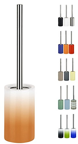 Spirella Tube-Gradient-Escobilla de Inodoro, cerámica, Naranja/Blanco