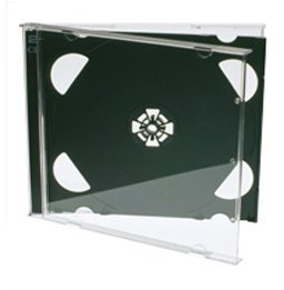 Hochwertiges 10 x CD Jewel Case mit schwarzem Tray Doppelbettgröße (10 mm)