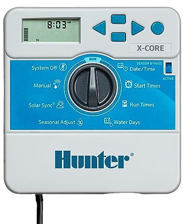 Hunter - Programmateur Arrosage 4 Voies - 3 Programmes 4 Départs Contrôleur Irrigation Multi-Zones