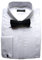 Clermont Direct Poly-Cotton Pleated Dress Shirt Fold Down Collar (19) White