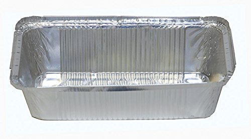 100 Aluschalen mit Deckel • R14L • eckig • 940ml • Alu-Schale • ungeteilt • Alu-Menüschale • Lunchbox • Asietten • Alubehälter • Aluminiumschalen • Tropfschale • Lasagneform • Auflaufform