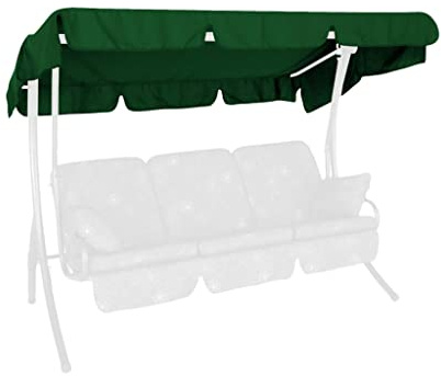 Angerer Freizeitmöbel GmbH Hollywoodschaukel Sonnendach - passend für viele 3-Sitzer Hollywoodschaukeln - Schaukeldach Made in Germany (Swingtex grün, 210 x 145 cm)