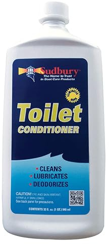 Sudbury Toilet Cleaner, Odor Eliminator for Marine Toilets, Essential Boat Accessories and Boat Cleaning Supplies, 32 oz.