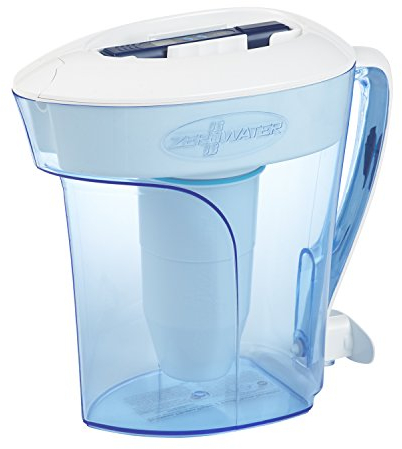 ZeroWater 2.4L 5-Stage Water Filter Jug, IAPMO Certified to reduce PFOA/PFOS, Fluoride, Lead & other heavy metals-0 TDS, BPA Free, TDS meter included