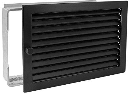 CB-Tec Häusler Shop Warmluftgitter WG 3523 S Lüftungsgitter Schwarz 350 x 230mm Zuluft Abluftgitter
