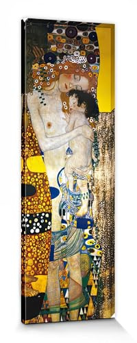 1art1 Gustav Klimt Poster Die DREI Lebensalter Der Frau, Detail Bilder Leinwand-Bild Auf Keilrahmen | XXL-Wandbild Poster Kunstdruck Als Leinwandbild 120x40 cm