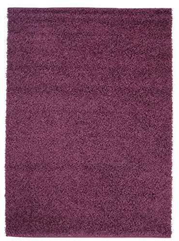 Shaggy - Alfombra, flokati, acrílico, morado, 70 cm_x_250 cm