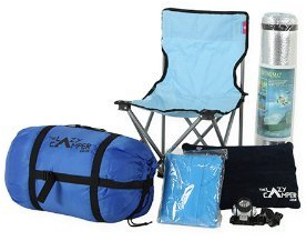 EM1 - COMPLETO DI EMERGENZA RELIEF KIT (4 Man Tenda igloo, sacco a pelo, sedie, Mat, torcia, Giacca a vento, Cuscino, Yellowstone Cucina a gas)