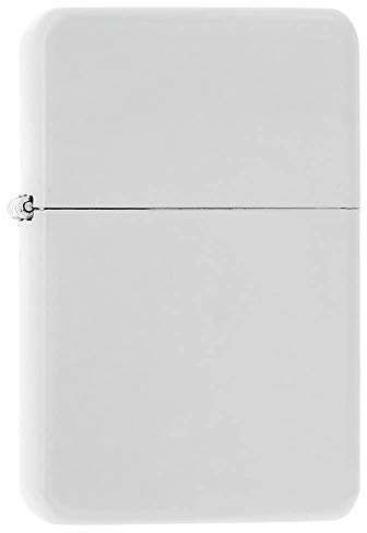 Briquet Essence Blanc laqué