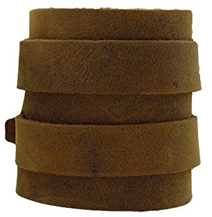 Leder 2-er-Armband 7,0 cm breit Armschmuck Farbe hell braun Wickelarmband