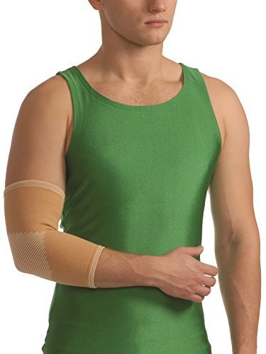 Banda per Gomito elastico Gomito Bendaggio articolazione del gomito articolazioni BRACCIO 8302 - beige, XL - 37-43 cm Ellenbogenumfang