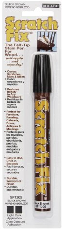 Miller, SF1203 Scratch fix, Pennarello per ritocco legno, Nero marrone