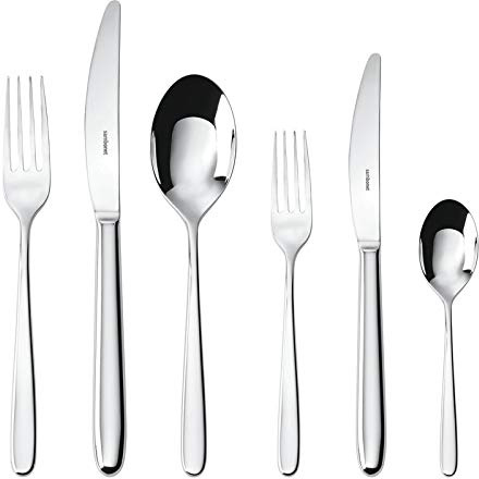 Servizio 72 Pezzi Monoblocco Hannah Inox Argentato