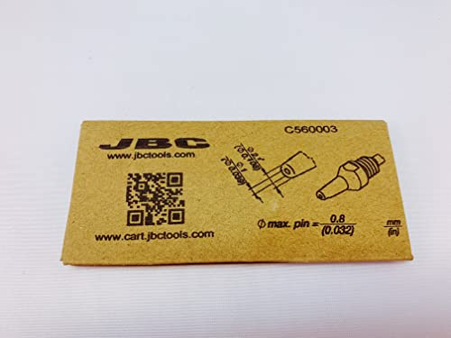 JBC Entlötspitze Serie C560, C560003/Ø 1,0 mm, 2,7 mm, Pincleaning C560003 (Entlötkartusche Entlötpatrone Entloetspitze Entloetkartusche Entloetpatrone 5600 DR5600 DR5650 Entlötdüse Entloetdüse)