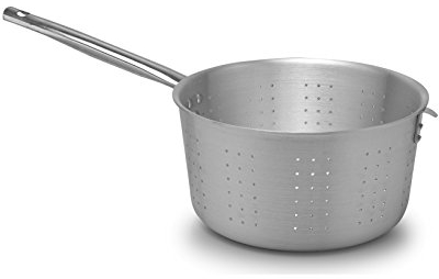 Pardini Omnia Scolapasta Conico con Manico, Alluminio, Grigio, 20 cm