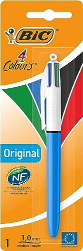 BIC 4 Farben Kugelschreiber 4 Colours Original, 1er Pack, Ideal für das Büro, das Home Office oder die Schule