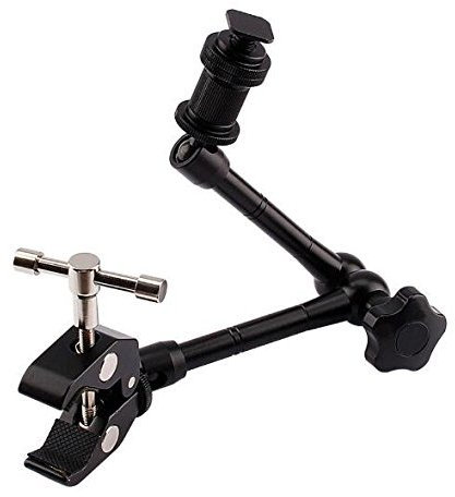 BW 11 inch Magic Monitor Arm and Large Super Clamp Large Crab Pliers Clip for DSLR Cameras/Monitors (11 Inch)