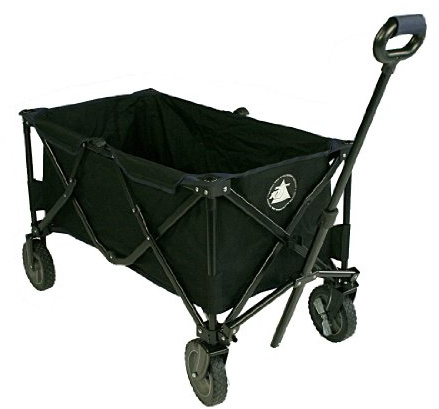 10T Foldy Trolley XXL Faltbarer Bollerwagen mit Bremse und Einlegeboden - Robuster Handwagen für Camping und Strand Outdoor Transport bis 50 kg