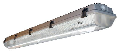 PrimeLights Vapor Tight/Vapor Proof Fluorescent 4' Fixture 2 Lamp T8 (Quantity 1 Fixtures)