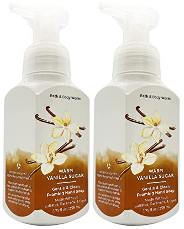 Bath and Body Works Gentle Foaming Hand Soap 8.75 Oz, 2 Pack (Warm Vanilla Sugar)