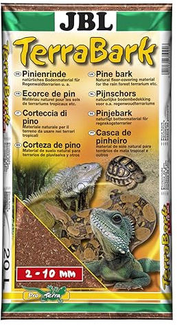 JBL - Sustrato de Suelo para terrarios de Bosque y Selva Tropical, Corteza de Pino, TerraBark