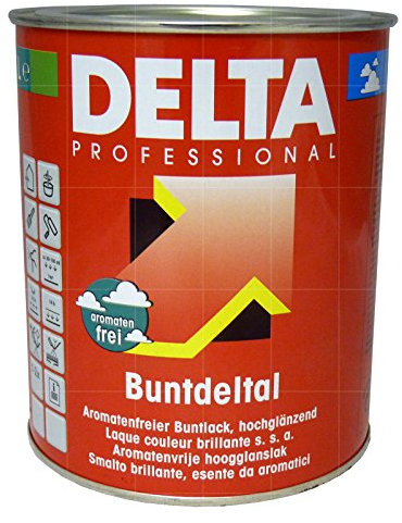 Delta Professional Buntdeltal Hochglanz Buntlack 750ml (RAL1021 Rapsgelb)