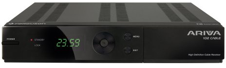Ferguson Ariva FA102C Digitaler HDTV-Kabelreceiver (PVR-Funktion, HDMI, SCART, 2X USB 2.0) schwarz