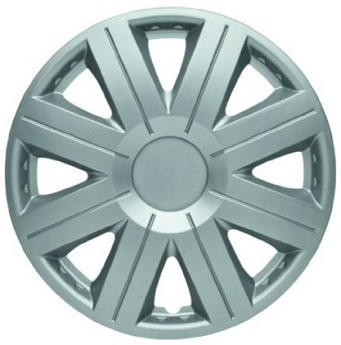 Tunershop 4 Radkappen Radzierblenden Typ Cosmos Silber passend für Suzuki 13 Zoll Stahlfelgen