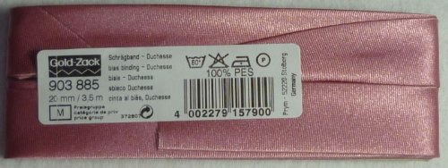 Prym 903885 Schrägband Duchesse, 40/20 mm, 3,5 m, altrosa