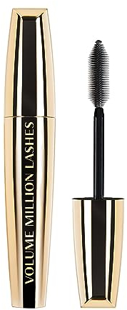 L'Oréal Paris Mascara, Wimperntusche für extra Definition und extra Volumen, Volume Million Lashes, Black (Schwarz), 1 x 10,7 ml