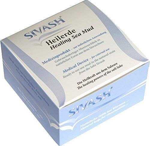 SIVASH-Heilerde Medizinprodukt für äußerliche Anwendung, gebrauchsfertig, 1kg. Heilschlamm für Gelenke: Rheuma, Arthrose, Gicht, Ganglion (Überbein); Haut: Akne, Psoriasis, Neurodermitis