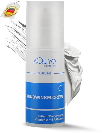 Blueline Mundwinkel & Lippen Creme (100ml) | Lippenpflege für trockene, spröde, entzündete oder eingerissene Mundwinkel und Lippen | Gesichtspflege bei Akne oder unreiner Haut im Gesicht