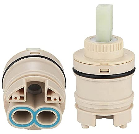 Ownace 35mm Ceramic Disc Plastic Basin Shower Lever Mixer Tap Cartridge | Faucet Valve Cartridges Replacement For Kitchen Bathroom Bath Fixtures