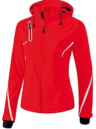 Erima Damen softshelljakke Function, Rot/Weiß, 40 EU