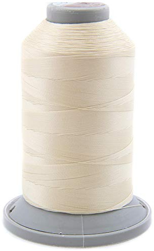 NTS Syteknik 1000 m sytråd, lädergarn 20, färgval, filament garn för läder (creme)