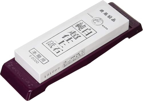 Naniwa Abrasive Mfg if-0001 Pure White Ultra Fine Finishing Schleifstein mit einer Base if-1001 # 8000 (Japan Import)