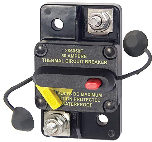 Blue Sea Systems 7183 285 Series Thermal Circuit Breaker, Surface Mount, 48V DC, 50A