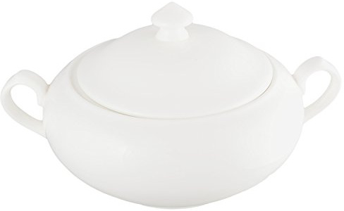 Wilmax WL-992491/1C Porzellan Terrine, Weiss, 2800mL Kapazität