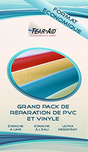 Grand Pack Instant Reparatur- und ohne Klebstoff von Jacken, Planen, Spielzeug und Boote Aufblasbare PVC oder Vinyl