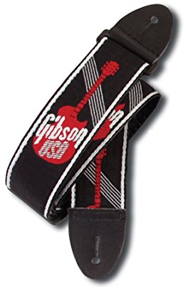Gibson Gear ASGG-600 Gitarrengurt mit Gibson-Logo, rot