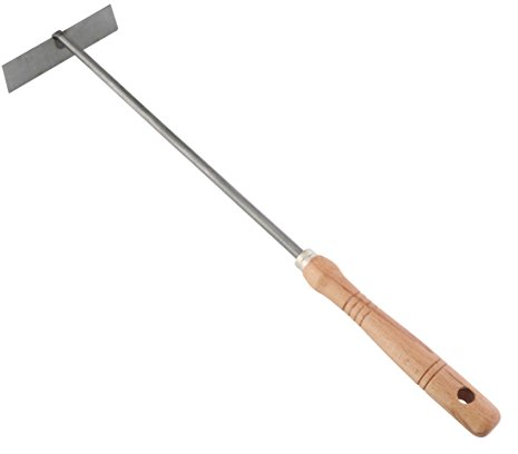 Kamino-Flam Raschietto cenere camino, forno, barbecue, raschietto con manico in legno, lunghezza totale ca. 45 cm