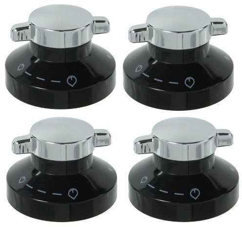First4spares Gas Control Knobs for Stoves Ovens/Cookers/Hobs (Pack of 4)